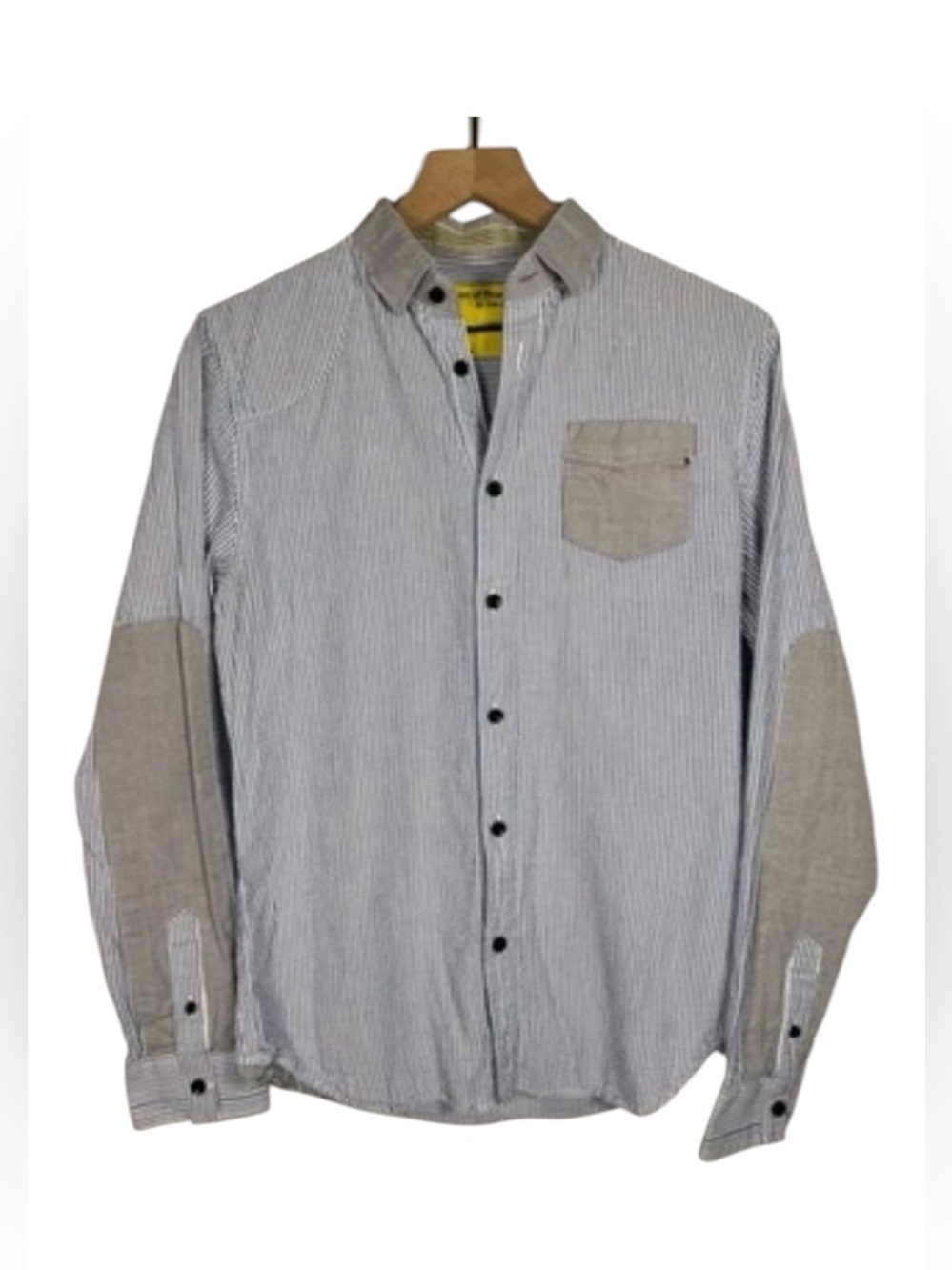 DESCENDANT OF THIEVES Men’s Limited Edition Long Sleeve Striped Button Up Top M